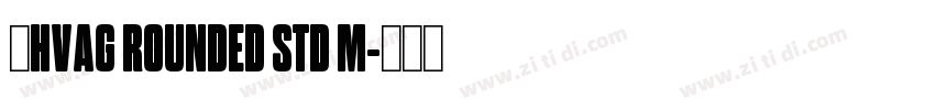韩HVAG ROUNDED STD M字体转换